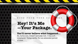 Hey! It's Me -Your Package - Lost Package in Warehouse SOS - Note from your Package