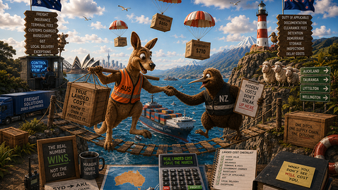 Trans-Tasman Landed Cost Calculator: What Shipping Between Australia & New Zealand Actually Costs