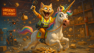 Total Cost to Serve: Why Cost-Per-Pallet Lies to You. Transport Works Cat riding a unicorn