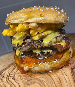 The PB Hot DAYM! burger