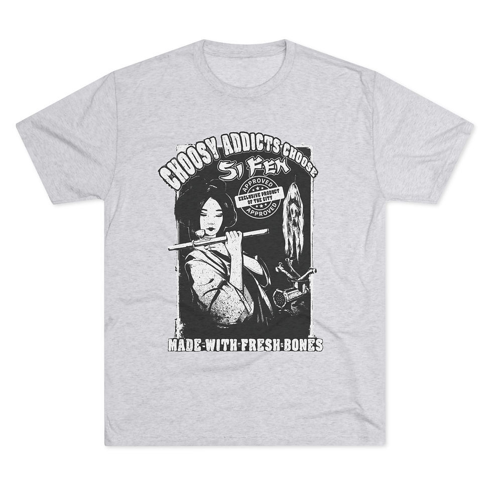 Thumbnail: Choosy Addicts - Tri-Blend T-shirt