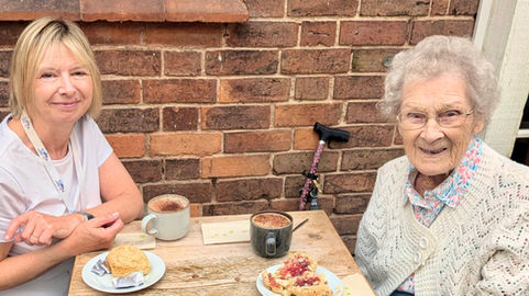I'm in my 70s caring for my 104-year-old mum and companionship has been a life line.