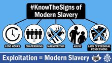 Know the signs of Modern Slavery