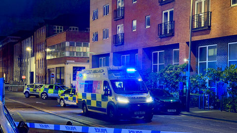 Police have sealed off a Car park in the city tonight