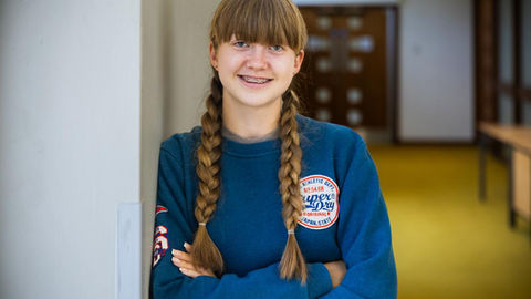 Inspiring teenager bangs the drum for fellow young carers