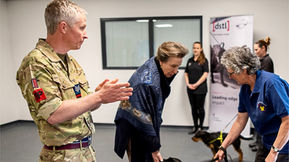 HRH The Princess Royal opens a new facility for military working dogs at Remount Barracks in Melton