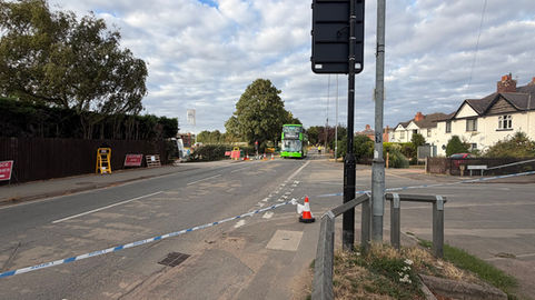 A man in his 80s has been taken to hospital with serious injuries after collision with a bus
