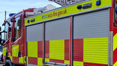 Lightning hits a house in Leicestershire, leading to evacuations because of a fire.