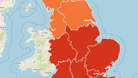The UKHSA has just issued a Red alert for the East Midlands