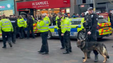 Six police officers assaulted in Leicester city centre