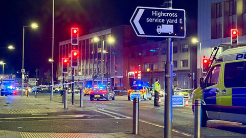 A major city road has been closed by the Police tonight