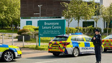 An early morning emergency at a Leicester Leisure Centre triggers a major response from medical emergency services.