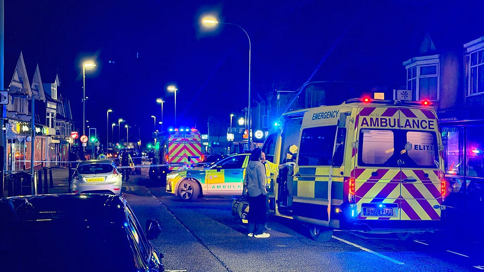 Police have closed Evington Road tonight.