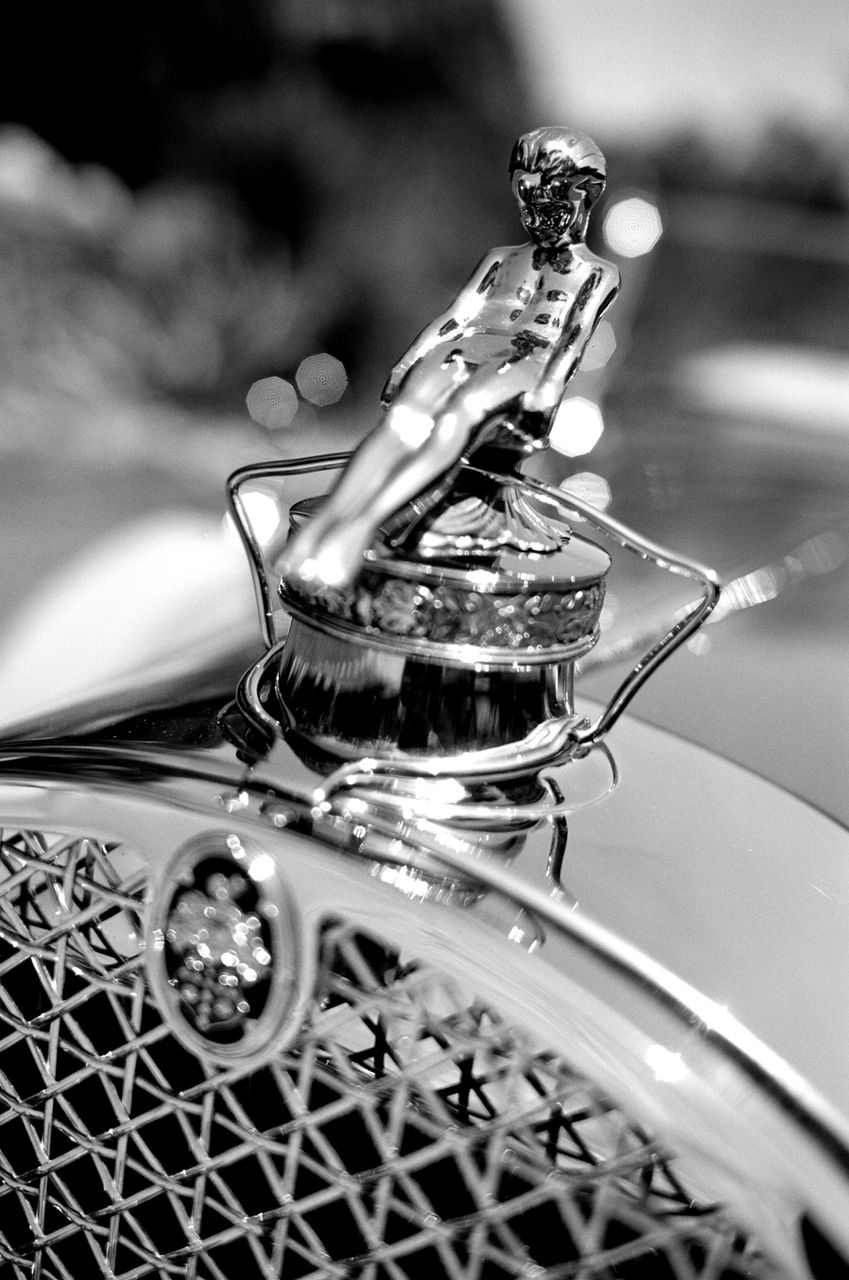 Luxury hood ornament, an automotive photograph by Gina Taro
