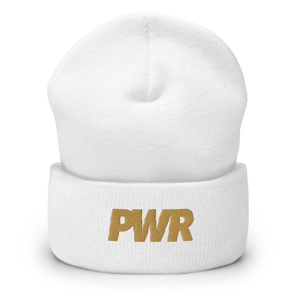 Thumbnail: PWR Gold - Embroidered Beanie