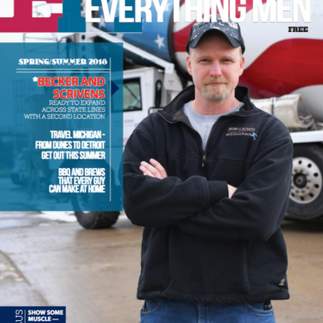 Aaron Scrivens on Cover of Magazine