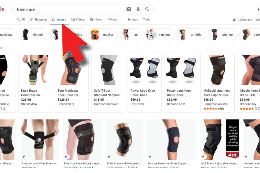 google images for; knee brace