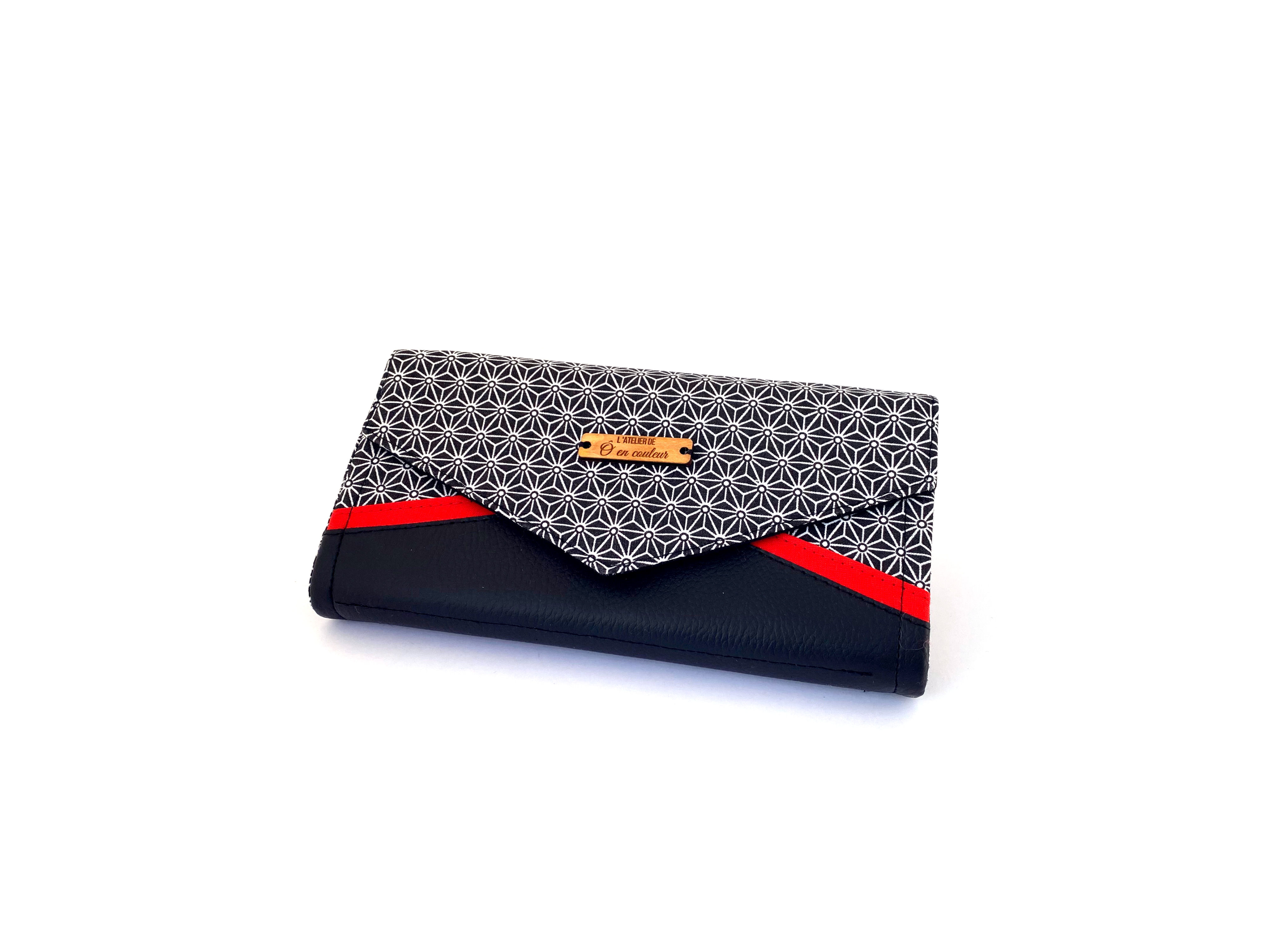 Portefeuille Compagnon - MAXI'z Asanoha noir