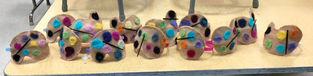 Needle Felted Paint Palette Headbands