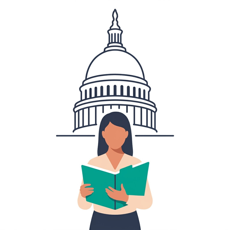 Illustration of the U.S. Capitol building representing the federal legal basis for measurable IEP annual goals under IDEA.