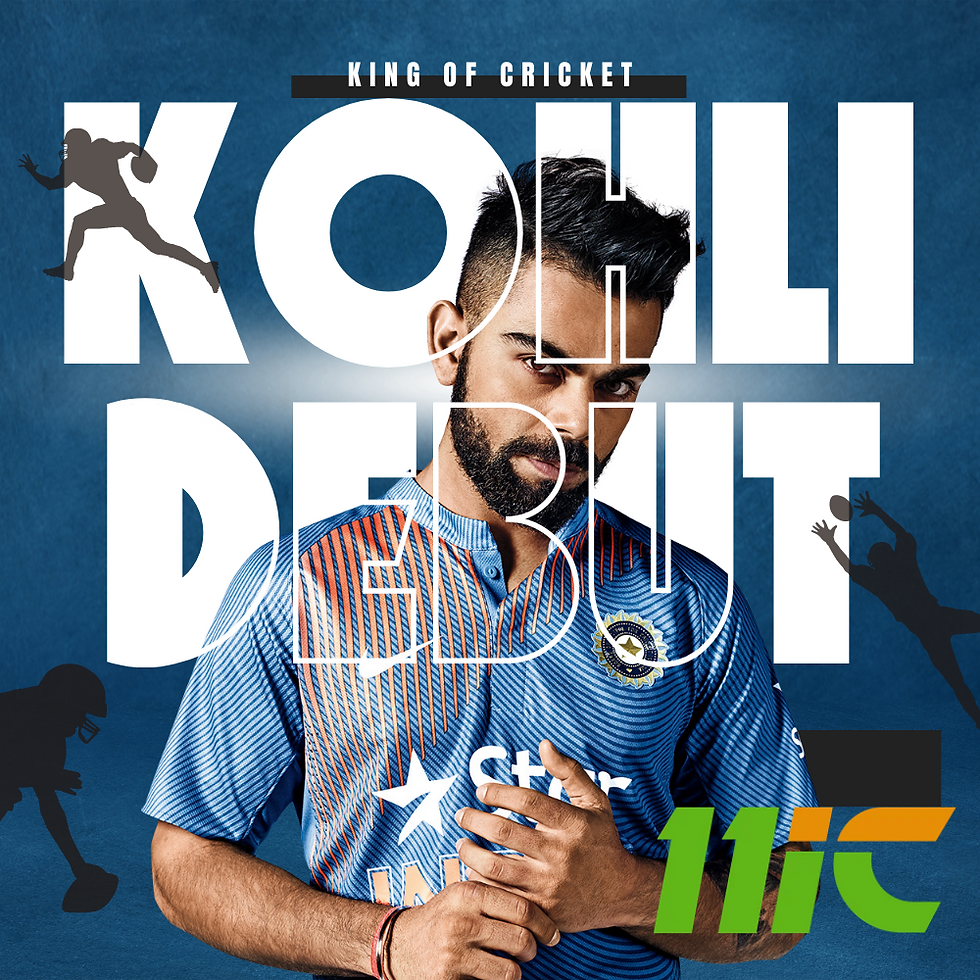 Kohli Debut