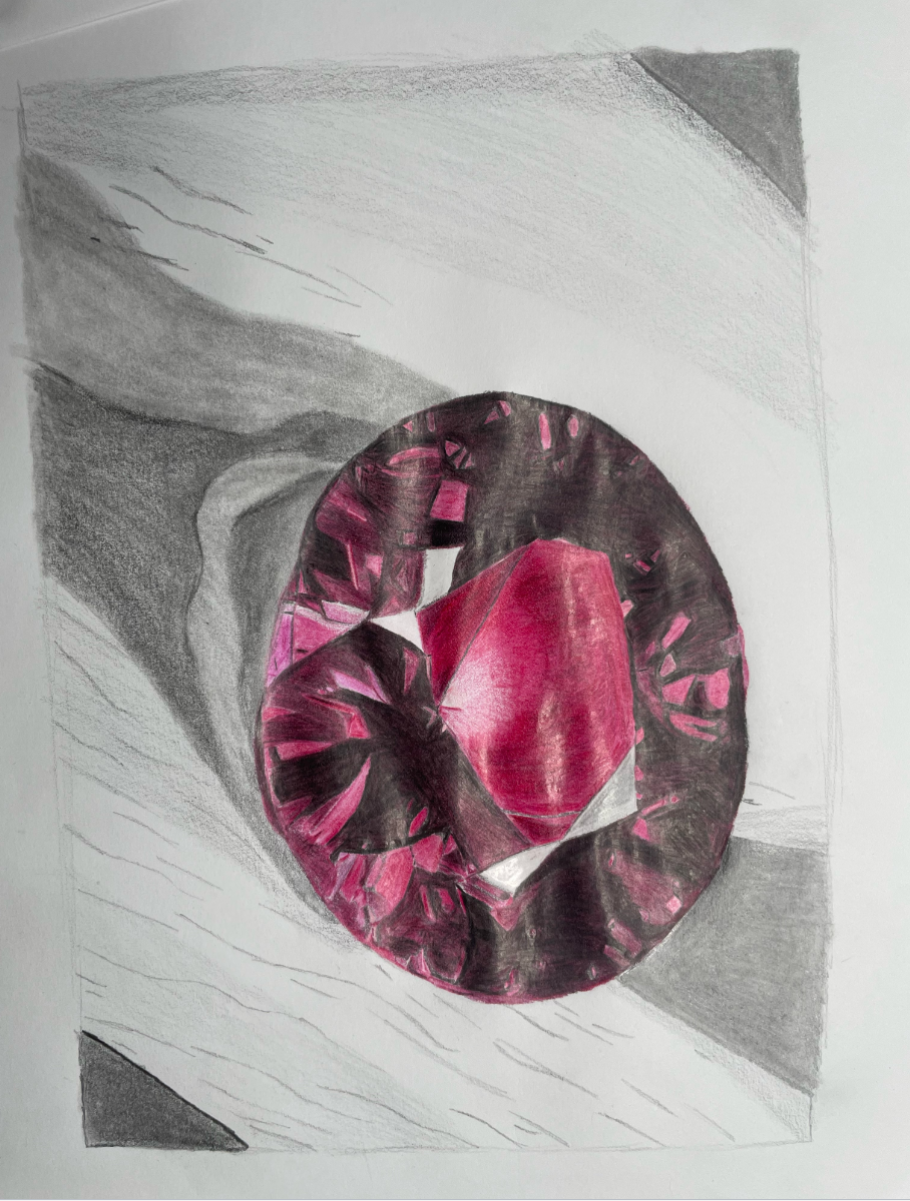 Gemstone (2024) Color Pencil on Paper