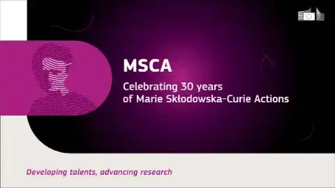 Still from MSCA at 30: Prof. Hélène Langevin-Joliot, granddaughter of Marie Skłodowska-Curie