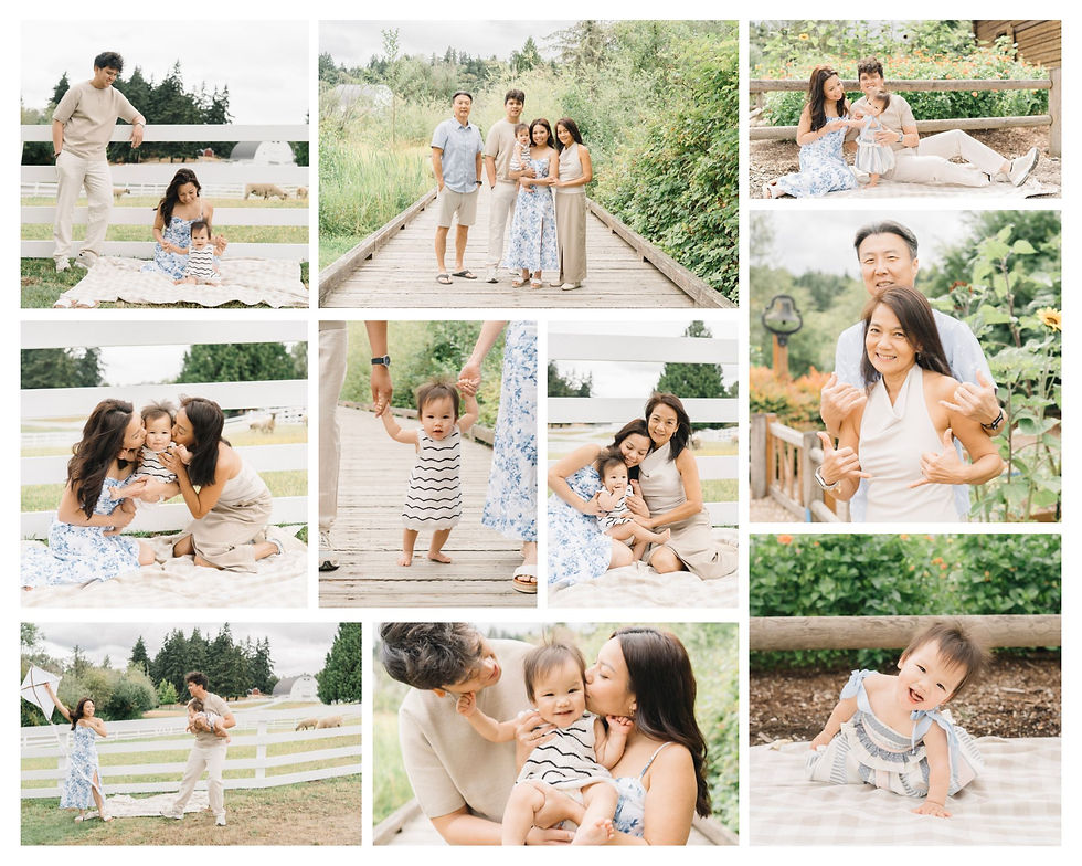 Birthday and Family Photoshoot at Kelsey Creek Farm