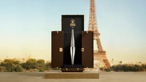 THE LOUIS VUITTON BESPOKE OLYMPIC GAMES MEDAL AND TORCH TRUNKS