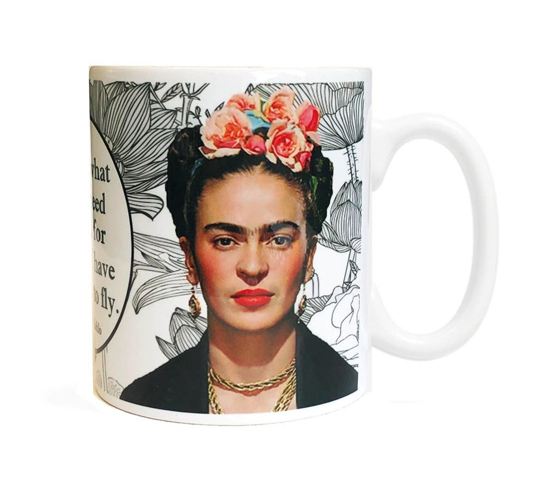 Fly Paper Products - Frida Kahlo "Wings to fly" Ceramic Mug