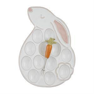 Bunny deviled egg tray set