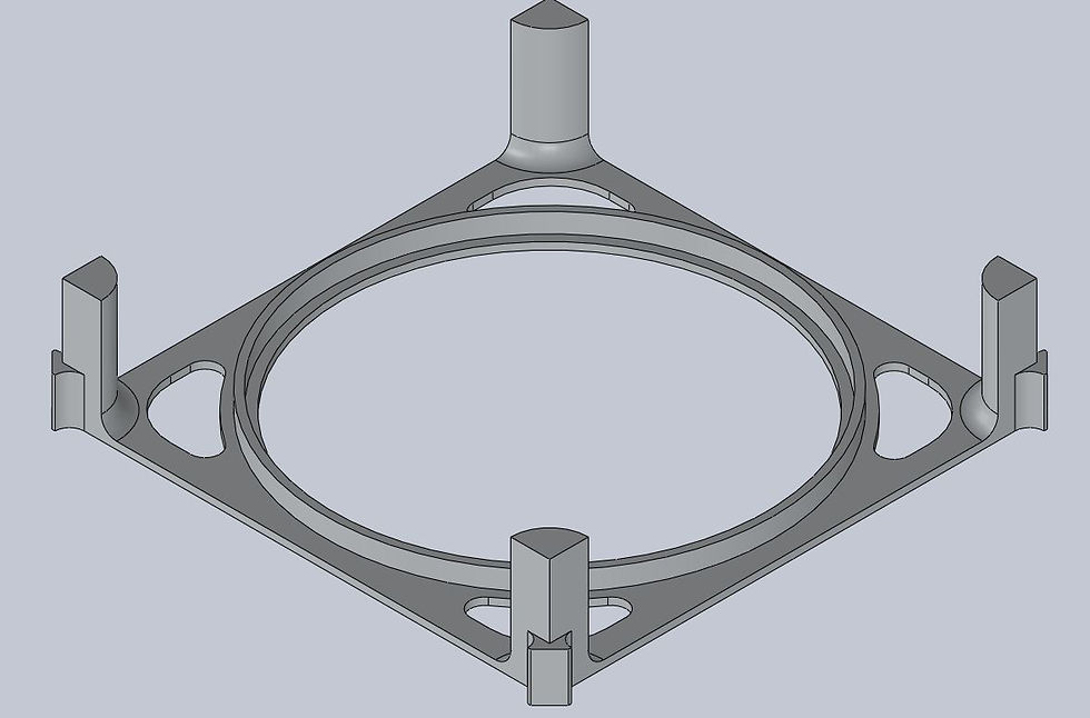 Isometric View of Slider Plate