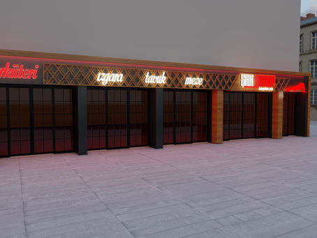 "Şah Kasap" Signage and Cladding Design
