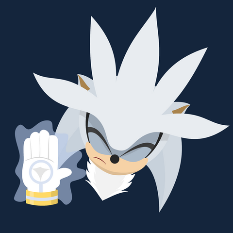 Cute Sticker, Icon Or Profile Picture (PFP) Of Silver The Hedgehog