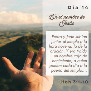 Día 14: En el nombre de Jesús