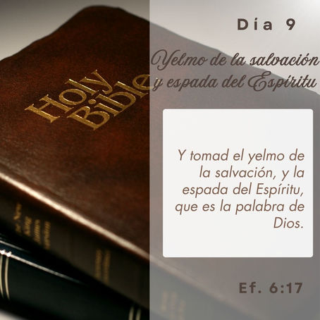 Día 9: Yelmo de la salvación y espada del Espíritu