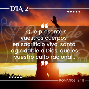 Día 2: ¿Qué necesitas para servir?