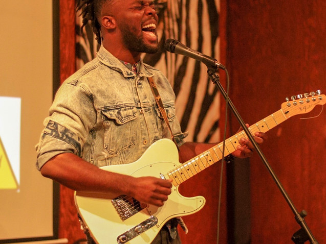 Nigerian Singer/Songwriter/Guitarist Ujah performs at Change the Tune