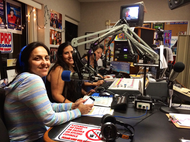 Marisol & Leila being interviewed by Sunny Aloha in Oahu, Hawaii
