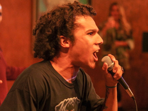 LA Based Rapper and Producer Rhythm performs during The Mic Sessions