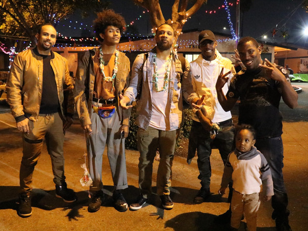 Members Louii King, Clash, Fox, and Ronnie D at Lost in Art Event at the Poly Academy of Achievers