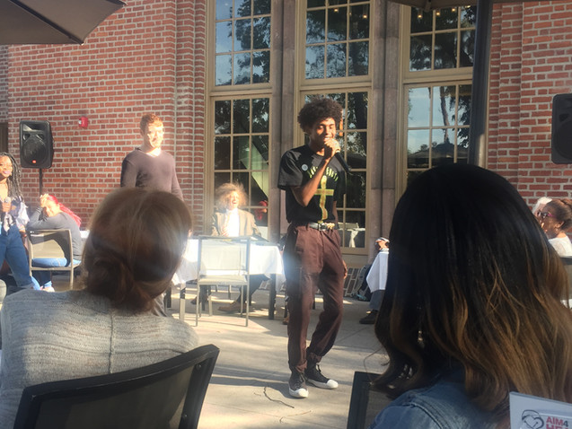 Rappers Clash and Spencer performs at USC Race, Rap and Redemption