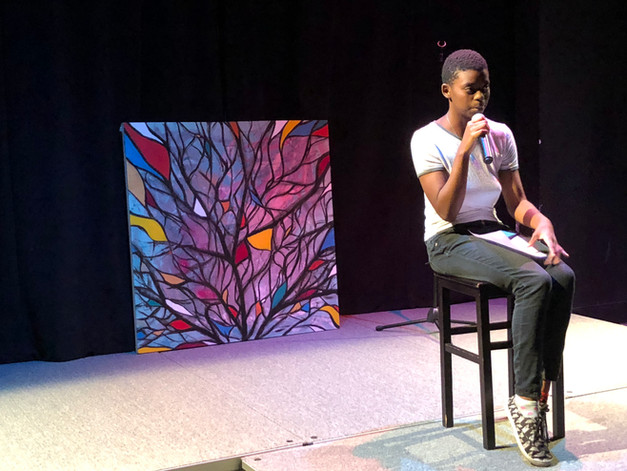 Mac performs at the Long Beach HeART Sessions