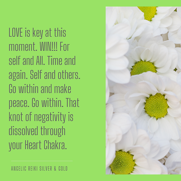 LOVE is key at this moment. WIN!!! For s