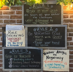 Teacher Tip #1 - Take nothing personally! 