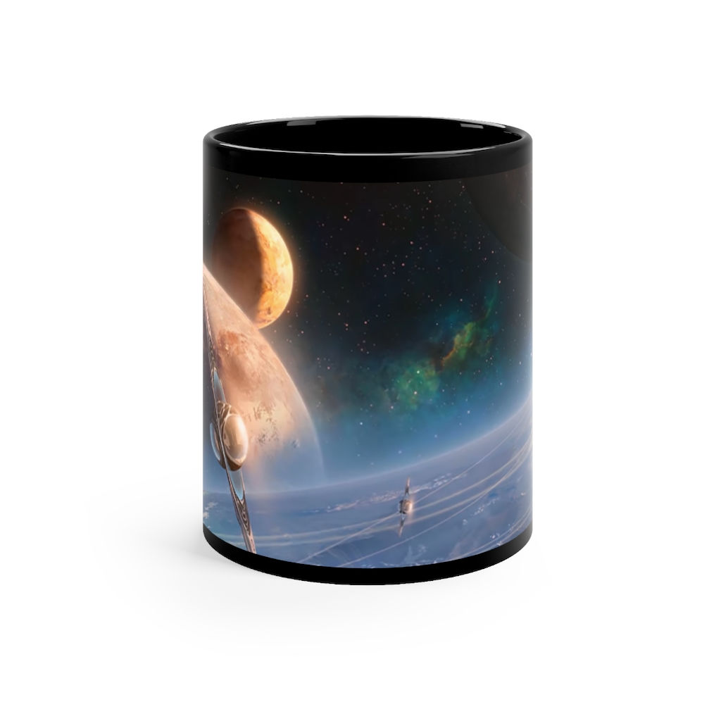 MCLINN TECH GEAR Black mug 11oz