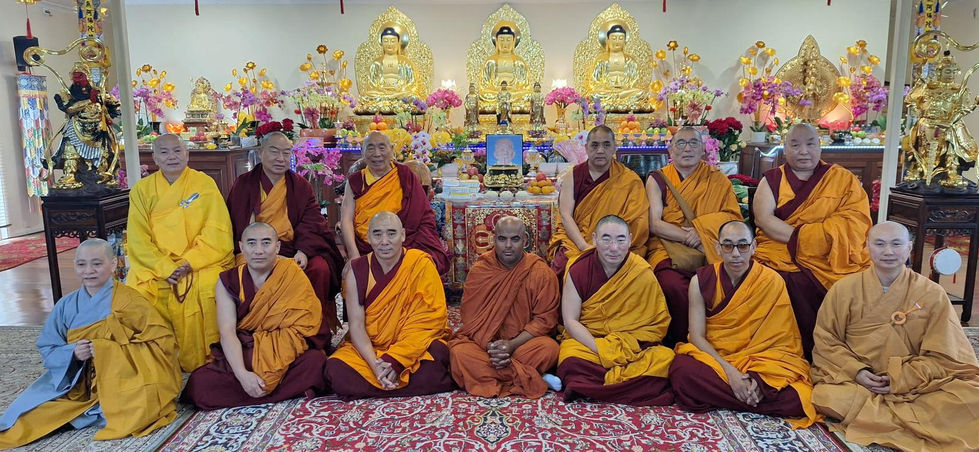 Ritual Activities at a Vietnamese Monastery (Group Photo)