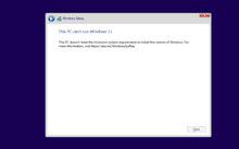 This PC can't run Windows 11 How to fix the installation error - windows 11 install repairs