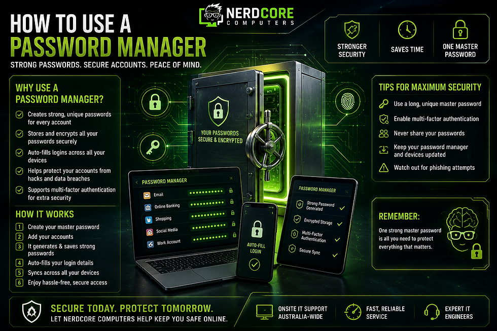 How to use a password Manager