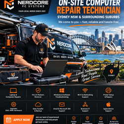 Computer Repair Technician – Sydney NSW & Surrounding Suburbs Required Wanted